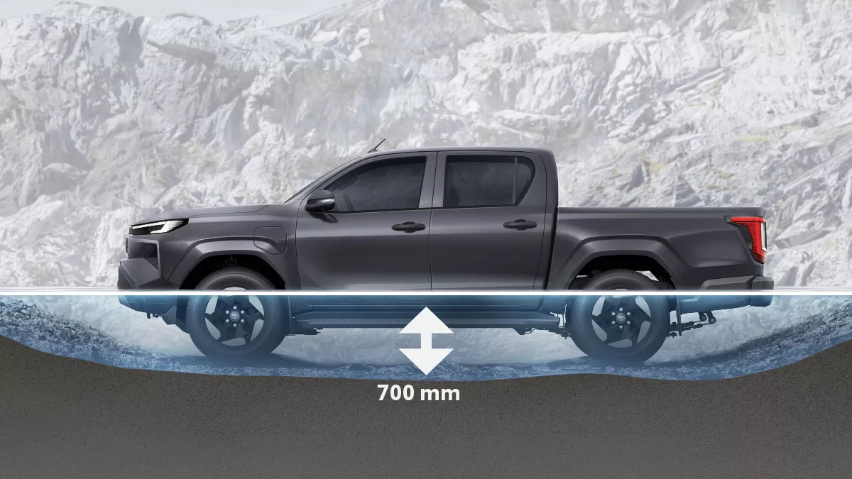 Confident Off-Road Capability with High Wading Depth